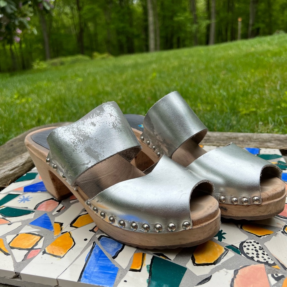 MIA sandal clog SILVER!!!